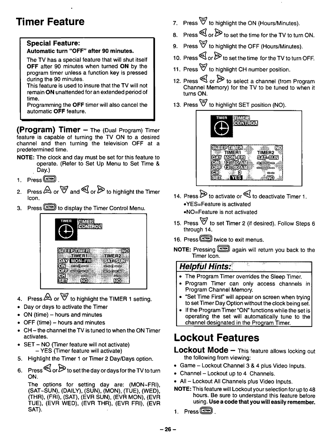 Panasonic CT-27SF34 manual 