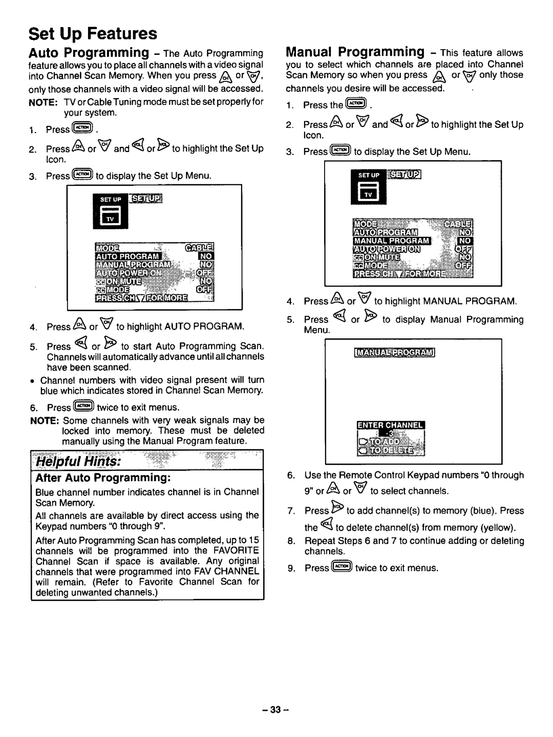 Panasonic CT-27SF34 manual 