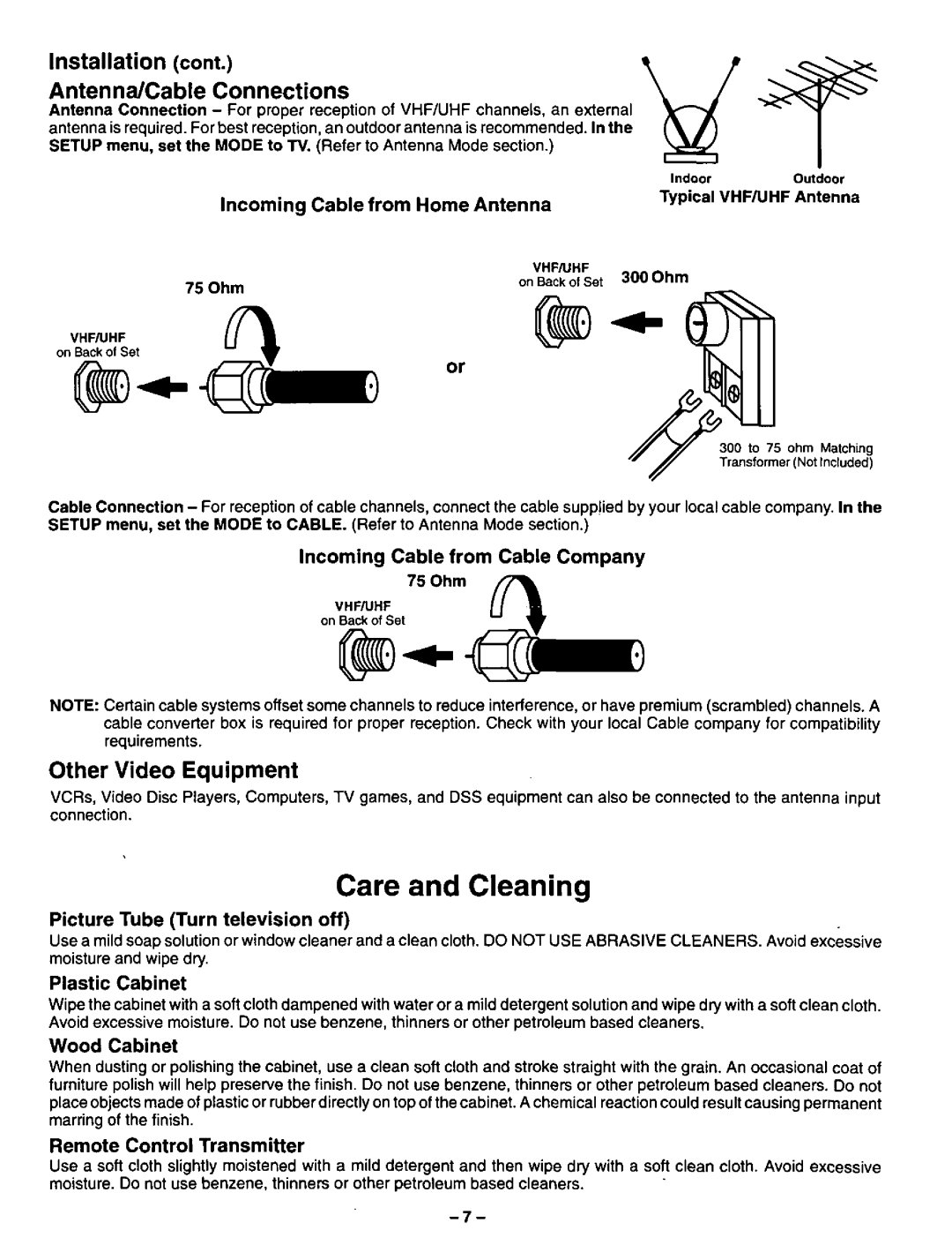 Panasonic CT-27SF34 manual 