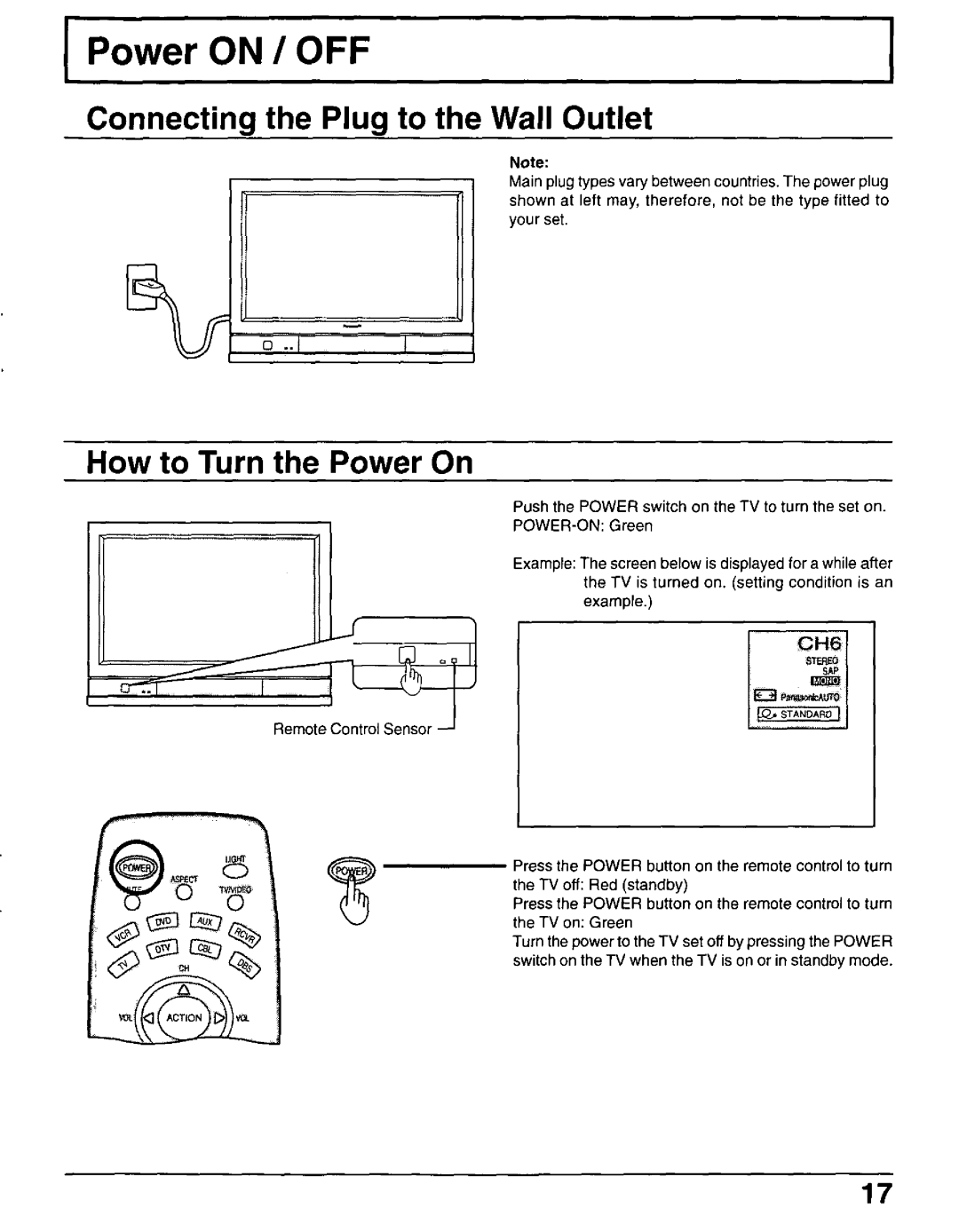 Panasonic CT-30WX50 manual 