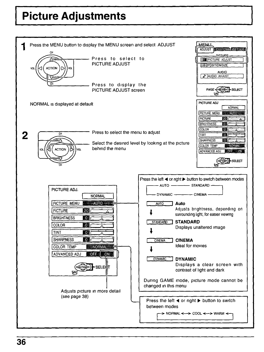 Panasonic CT-30WX50 manual 