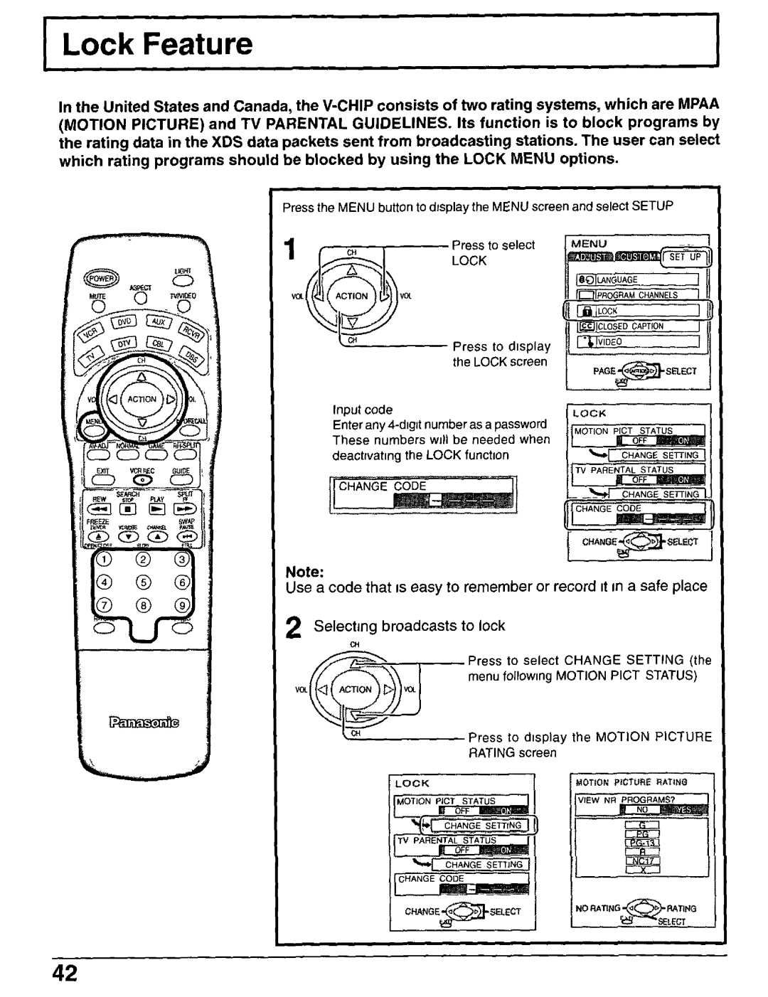 Panasonic CT-30WX50 manual 