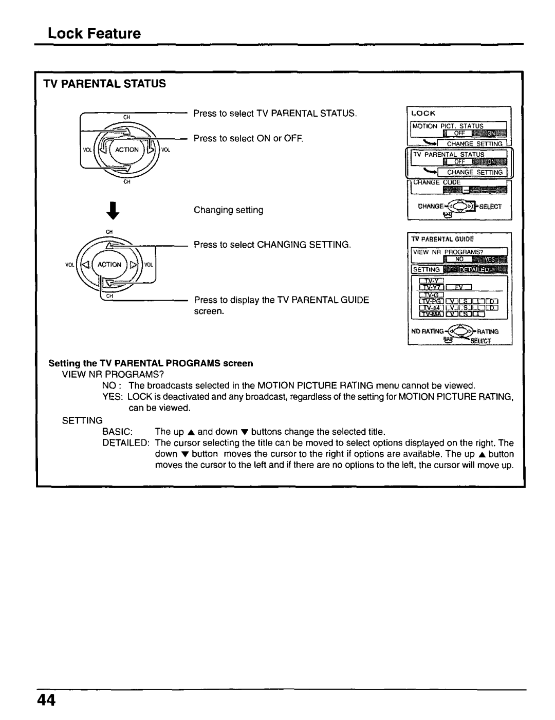 Panasonic CT-30WX50 manual 