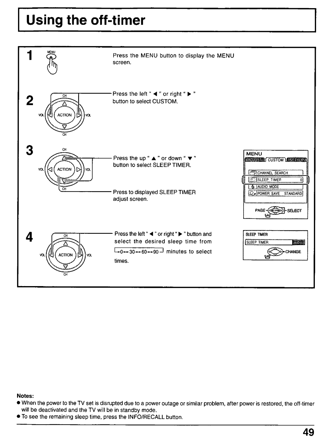 Panasonic CT-30WX50 manual 