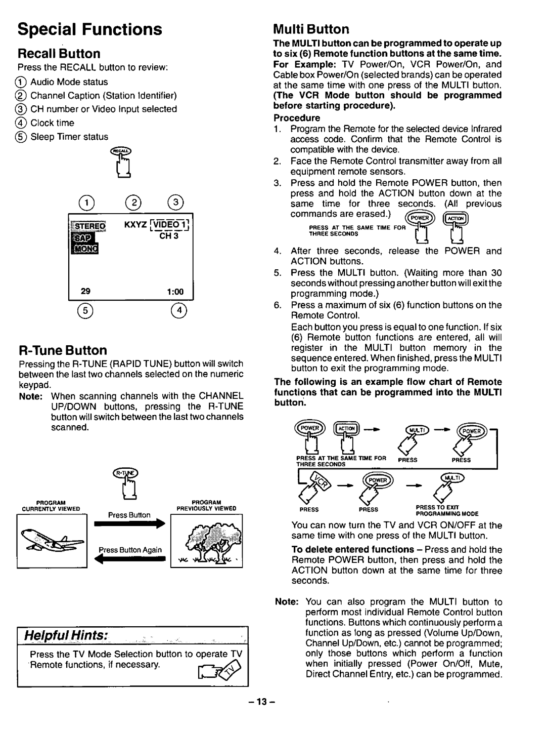 Panasonic CT-31SF14 manual 