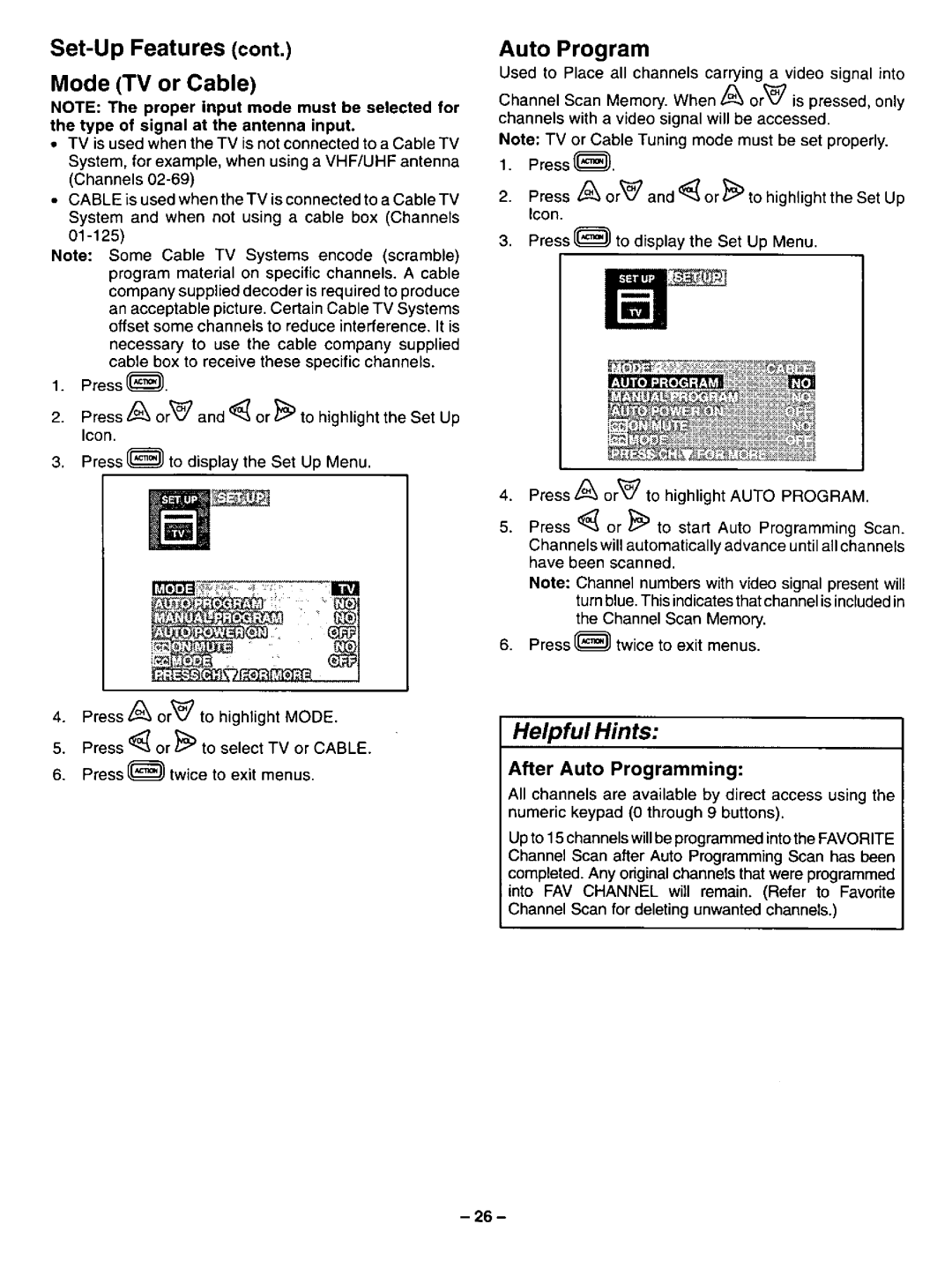 Panasonic CT-31SF14 manual 