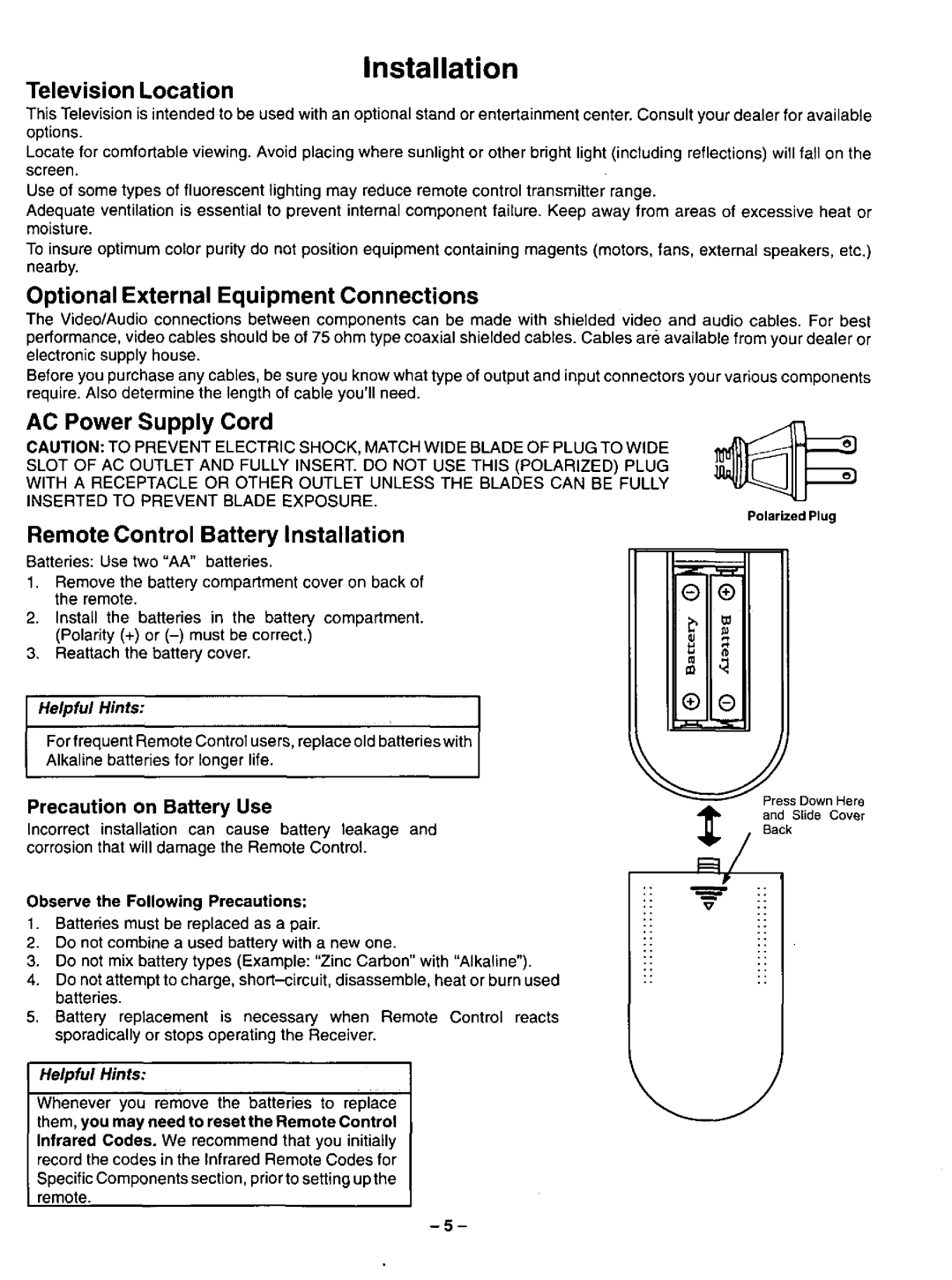 Panasonic CT-31SF14 manual 