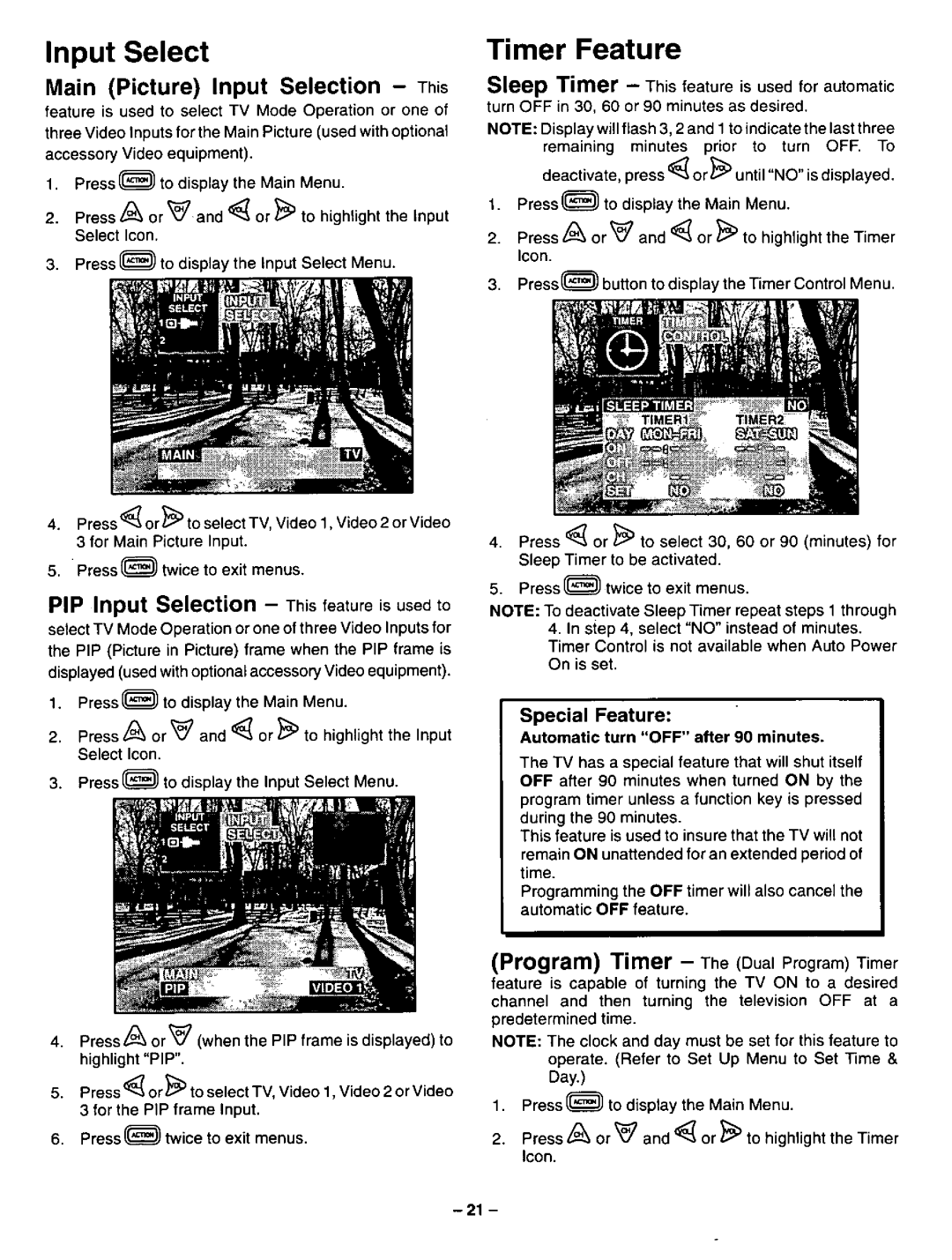 Panasonic CT-31SF24 manual 