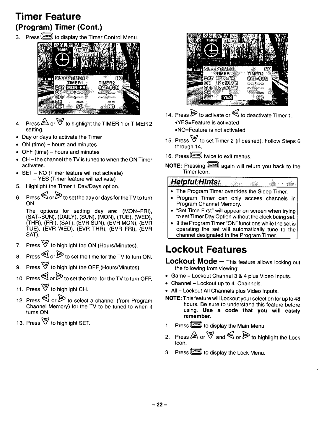 Panasonic CT-31SF24 manual 