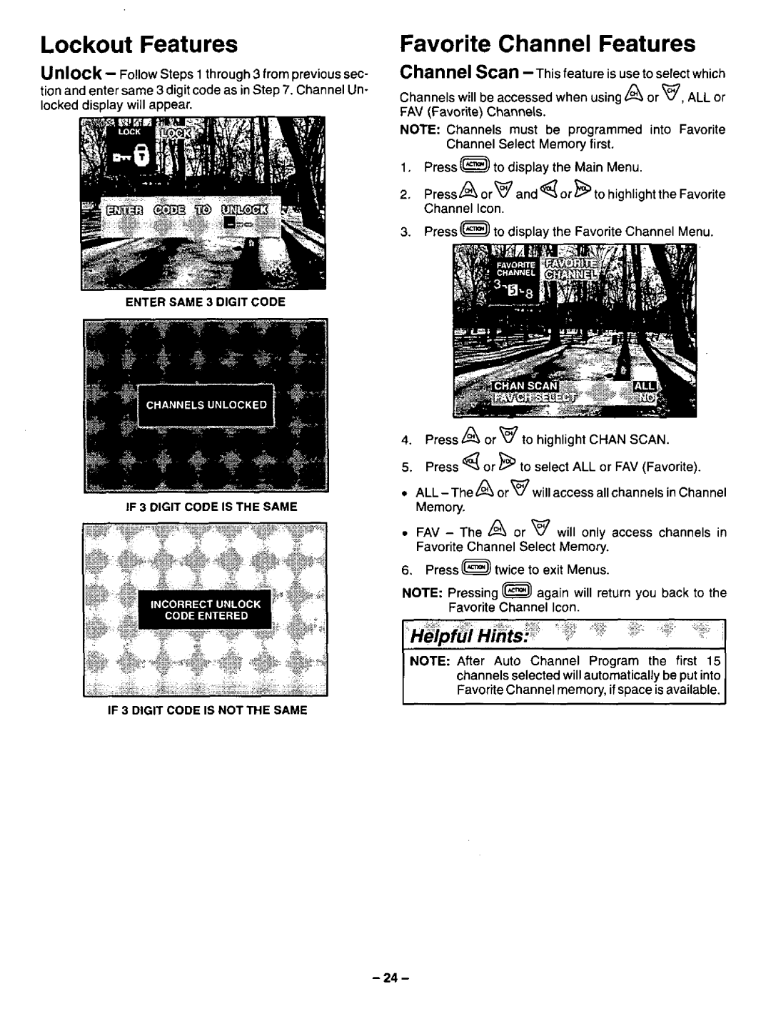 Panasonic CT-31SF24 manual 