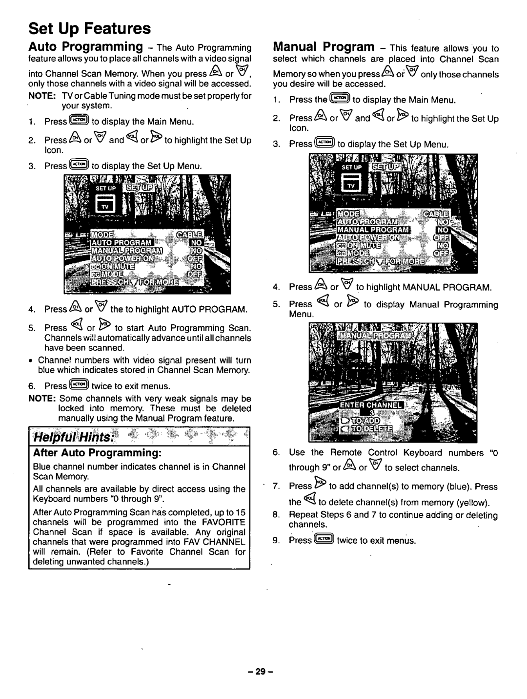 Panasonic CT-31SF24 manual 