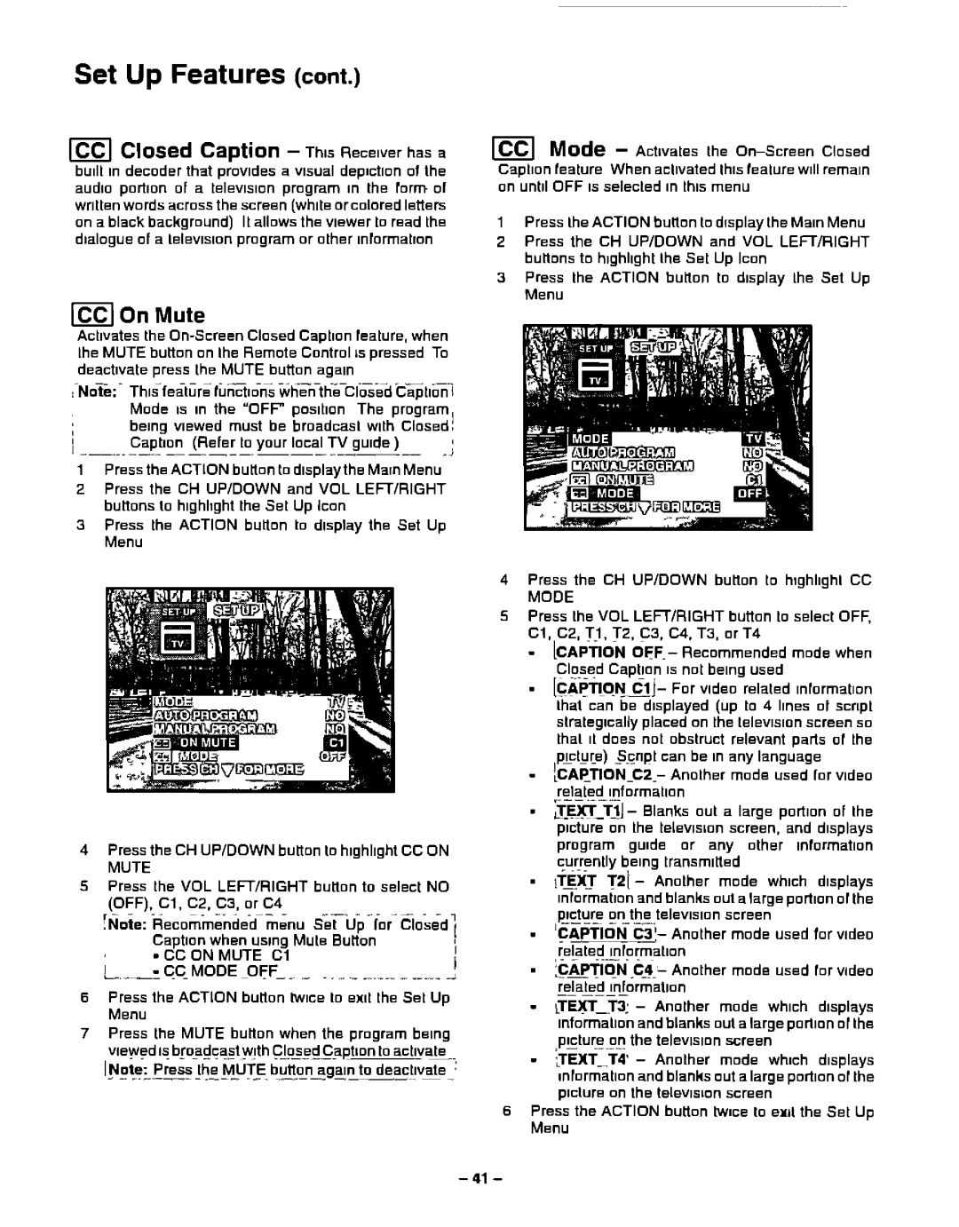 Panasonic CT-31XF43 manual 