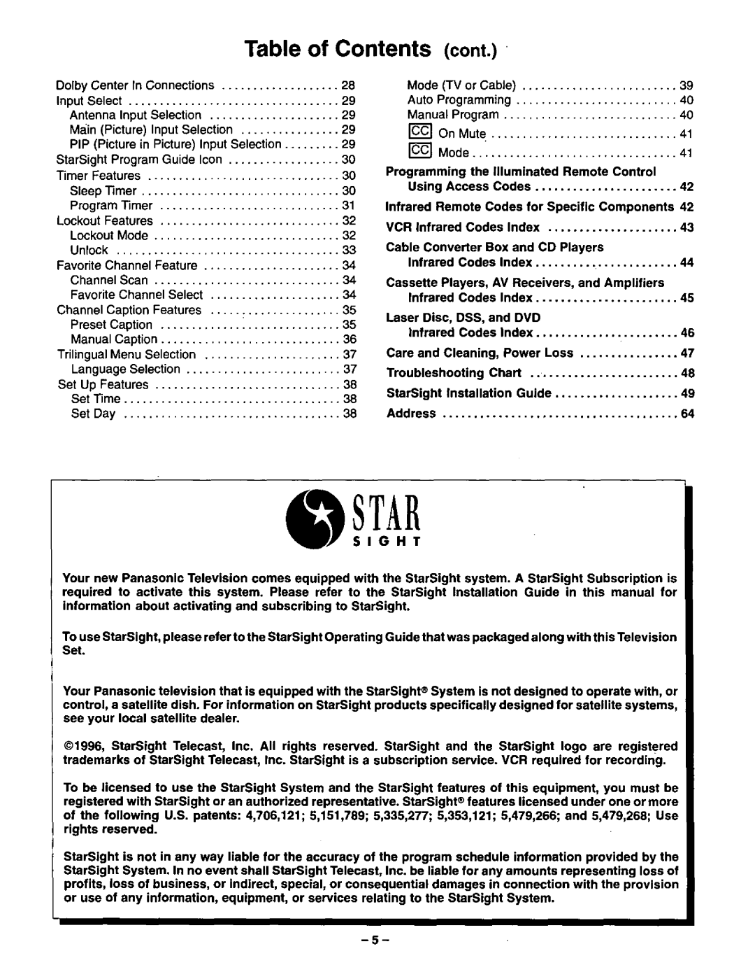 Panasonic CT-31XF43 manual 