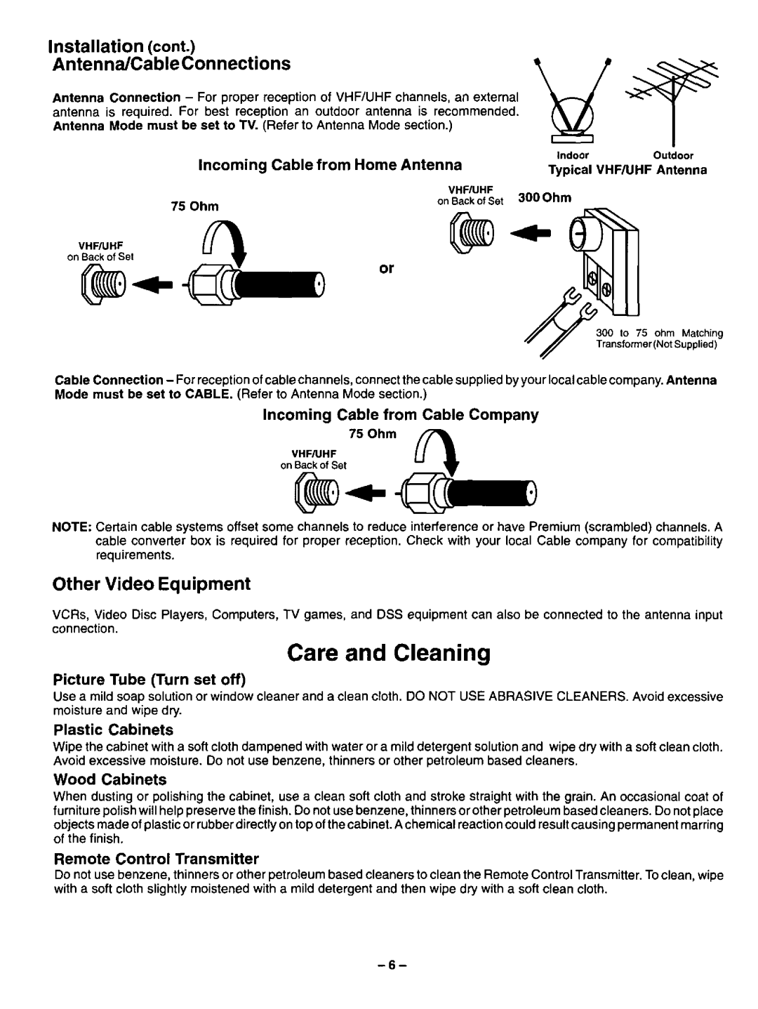 Panasonic CT-3268S, CT-32S21 manual 