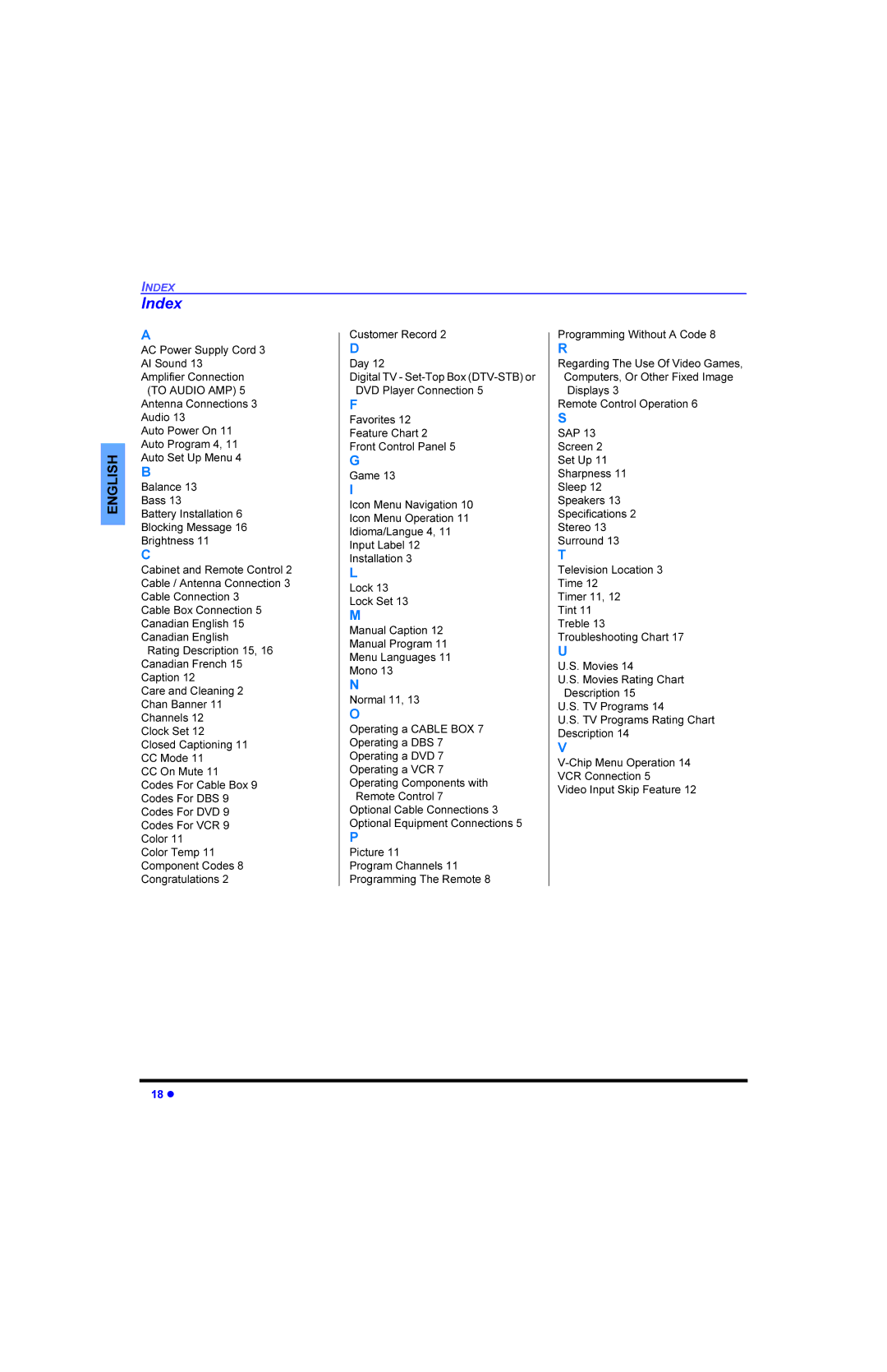 Panasonic CT 32E13, CT 27E13, CT 36E13, CT-G3353X, CT-G2973L, CT-36E13, CT-27E13, CT-32E13 manual Qgh 