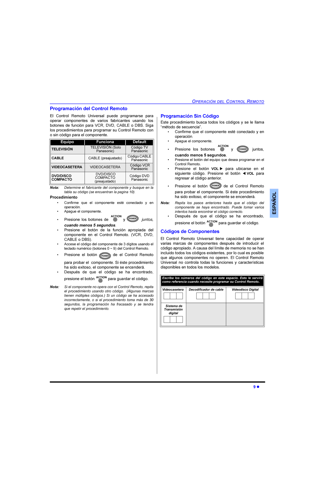 Panasonic CT 27E13, CT 32E13, CT 36E13, CT-G3353X, CT-G2973L manual RSHUDFLyQ, $%/R%6, Fxdqgrphqrvvhjxqgrv, 3URFHGLPLHQWR 