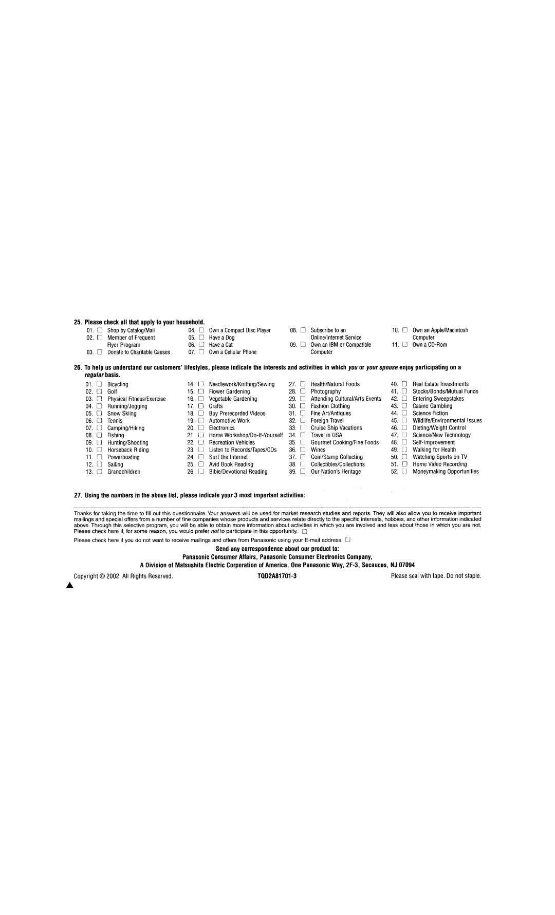 Panasonic CT 32HL43 manuel dutilisation 