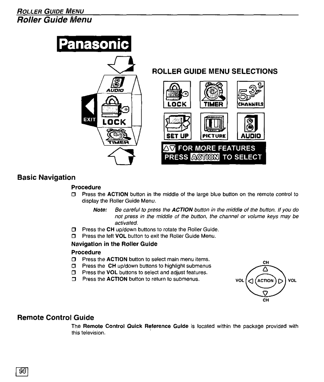 Panasonic CT-32SX30 manual 