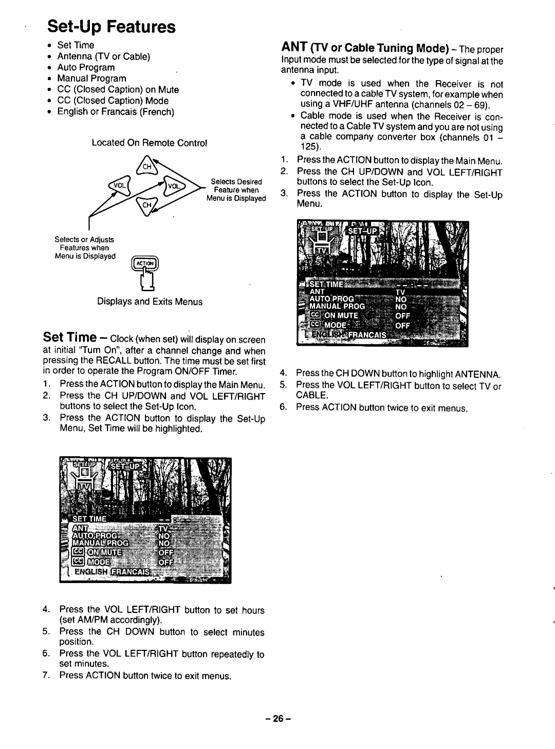 Panasonic CT-35G31 manual 