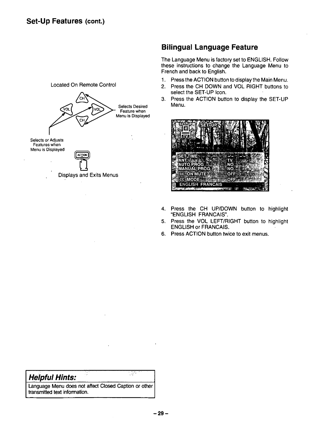 Panasonic CT-35G31 manual 