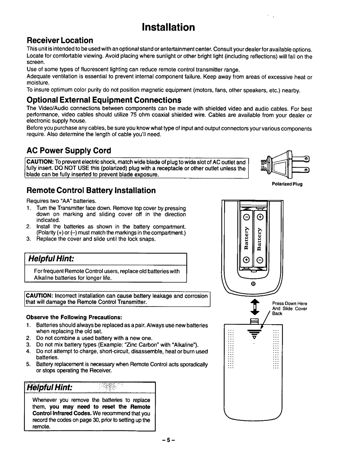 Panasonic CT-35G31 manual 