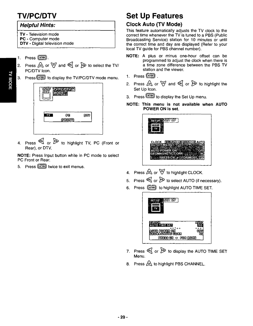 Panasonic CT-3696VY-1 manual 