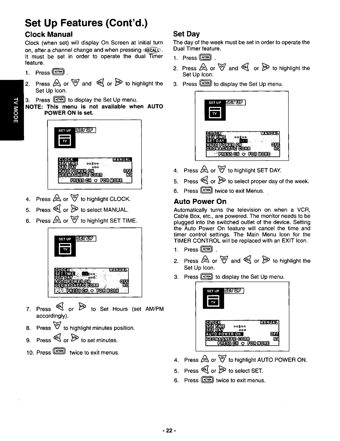 Panasonic CT-3696VY-1 manual 