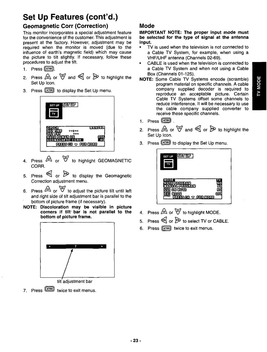 Panasonic CT-3696VY-1 manual 