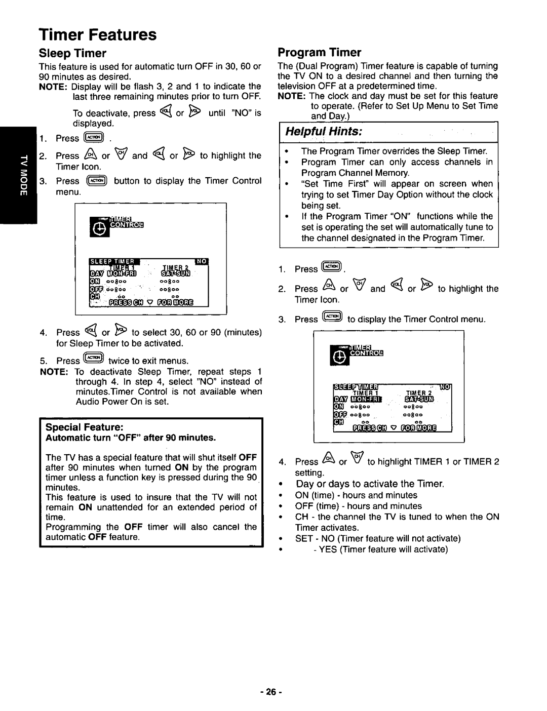 Panasonic CT-3696VY-1 manual 