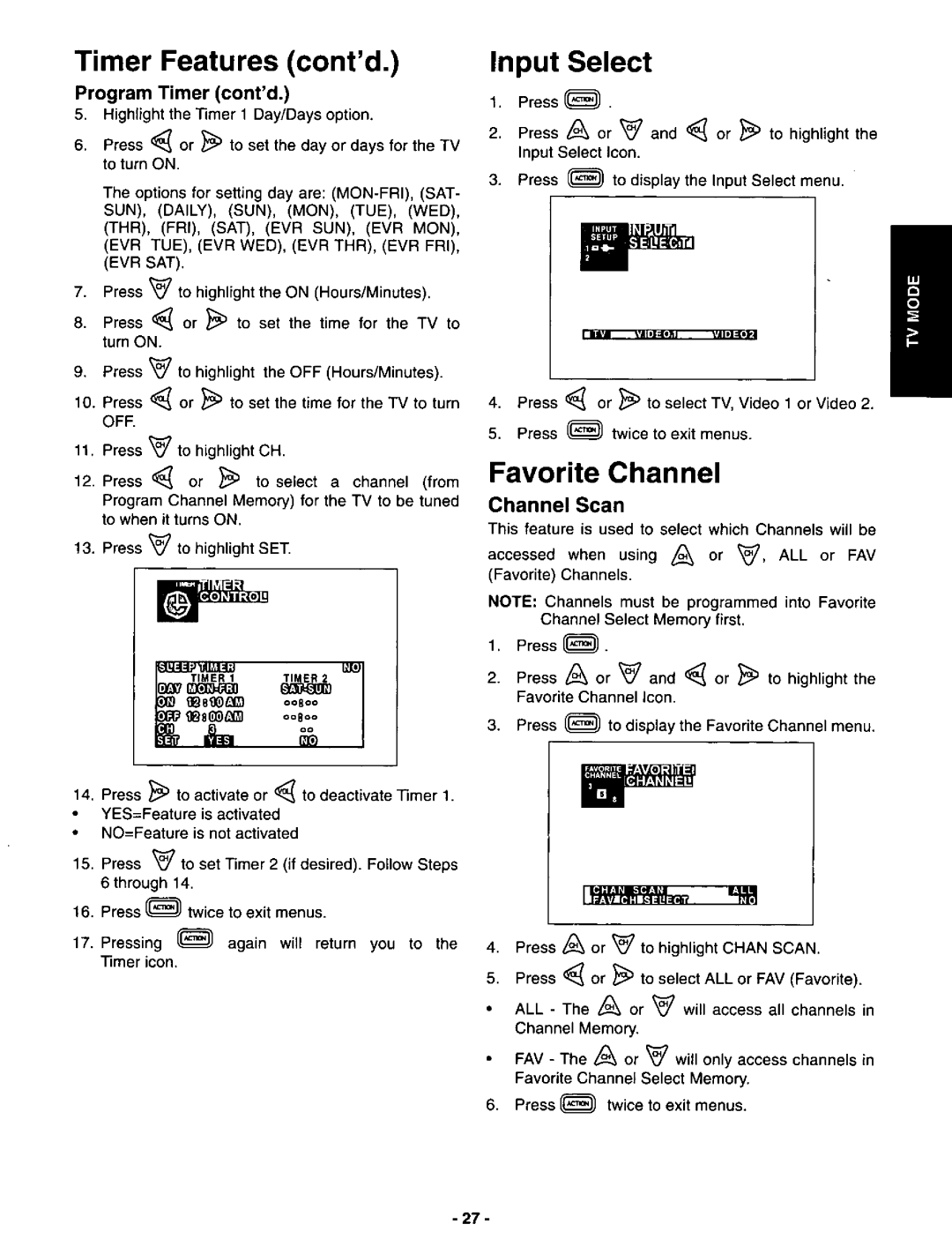 Panasonic CT-3696VY-1 manual 