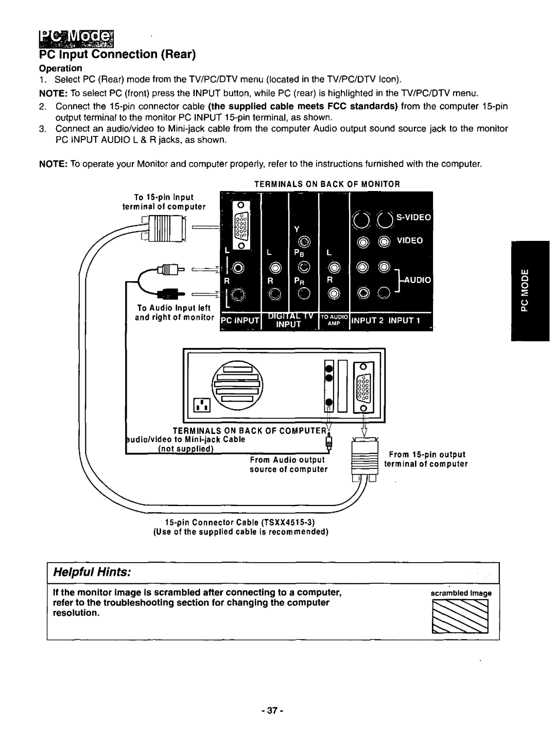 Panasonic CT-3696VY-1 manual 