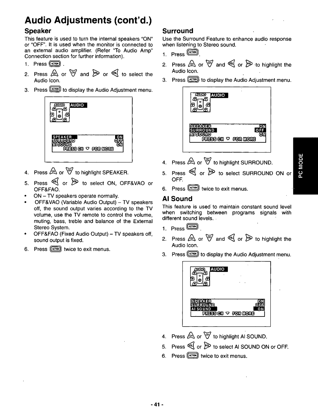 Panasonic CT-3696VY-1 manual 