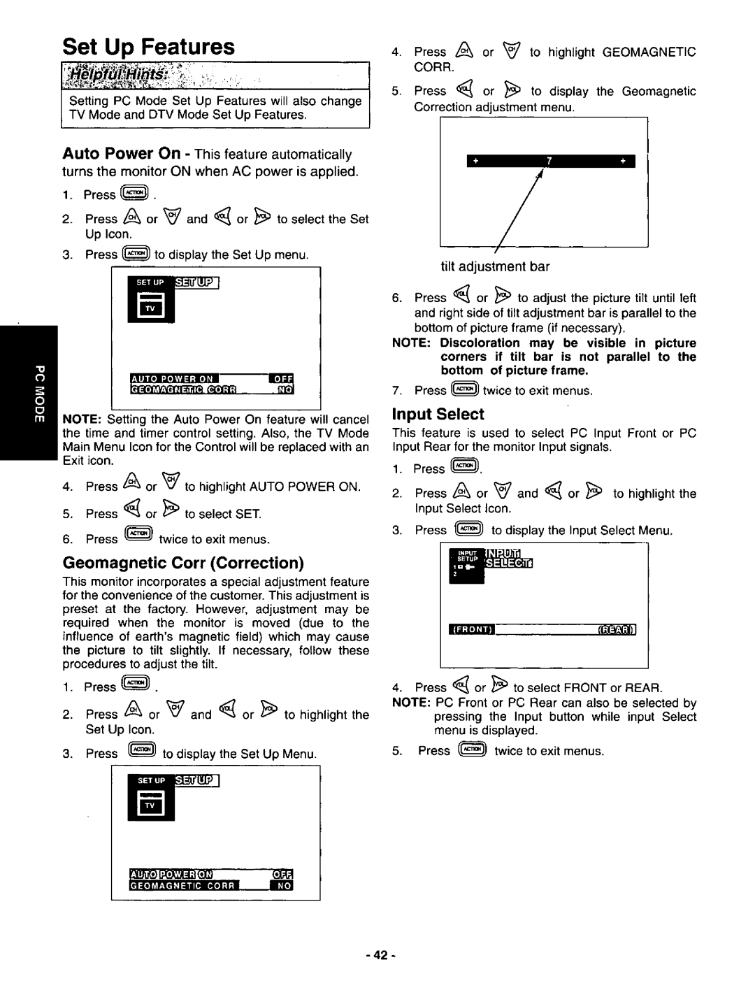 Panasonic CT-3696VY-1 manual 