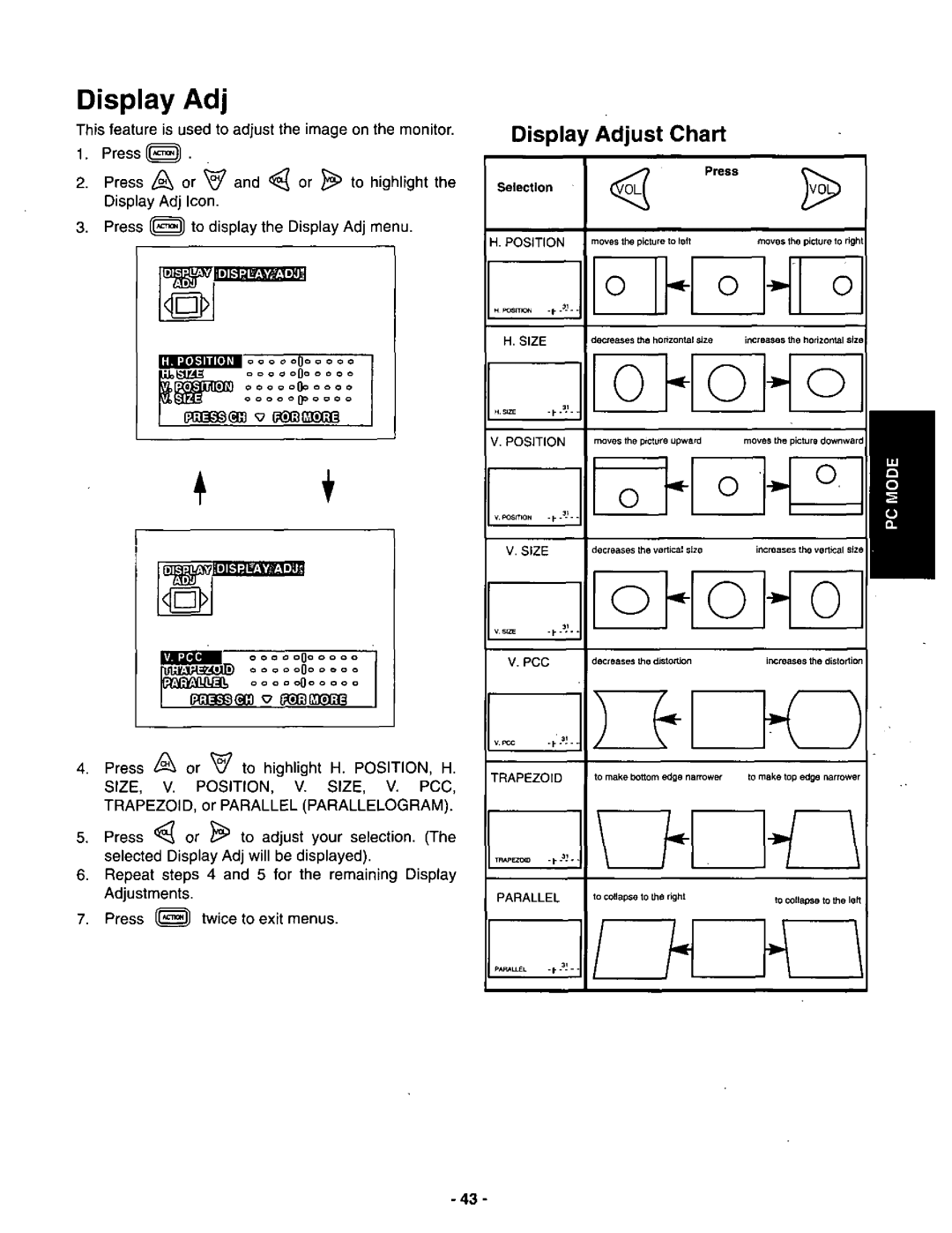 Panasonic CT-3696VY-1 manual 