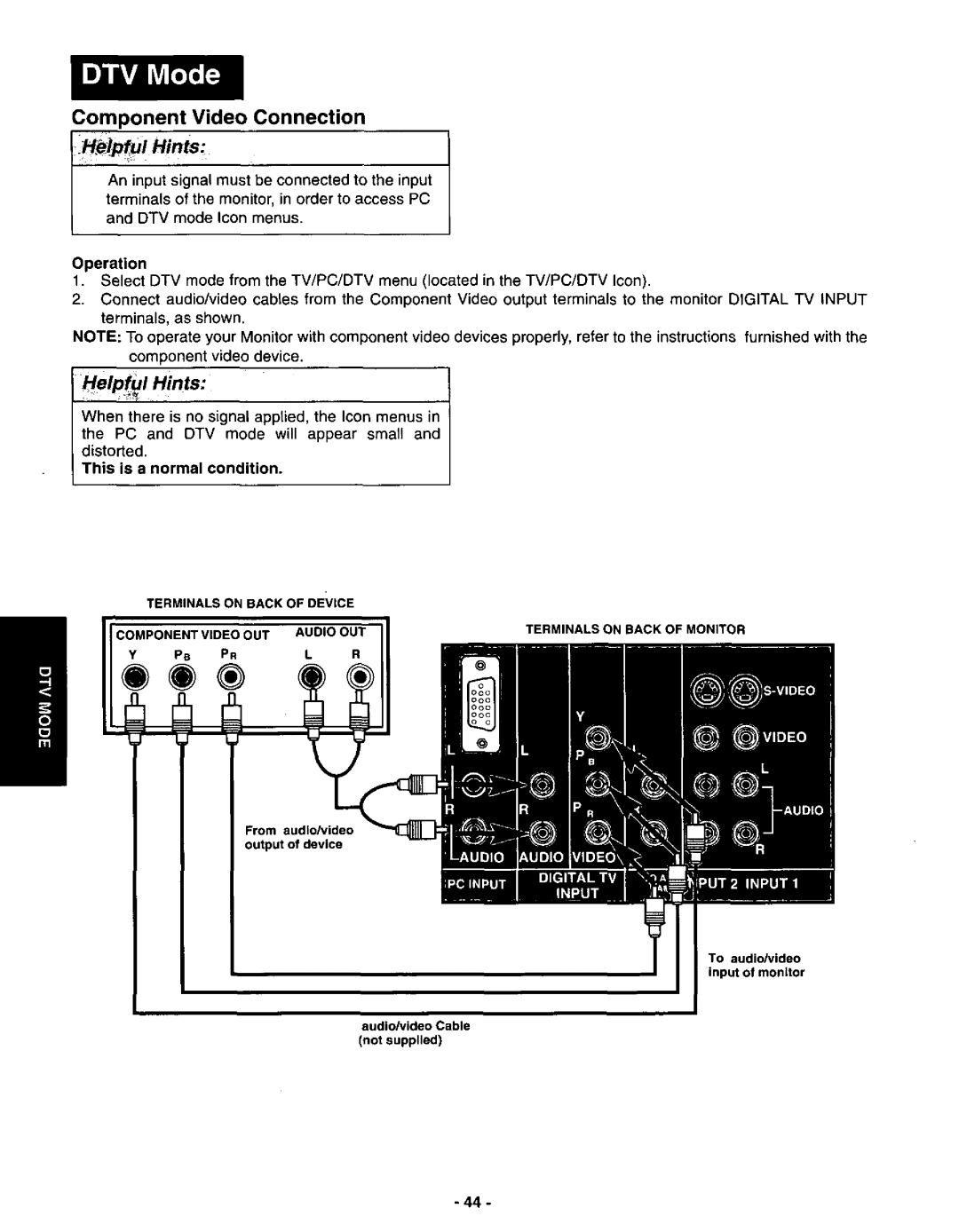 Panasonic CT-3696VY-1 manual 