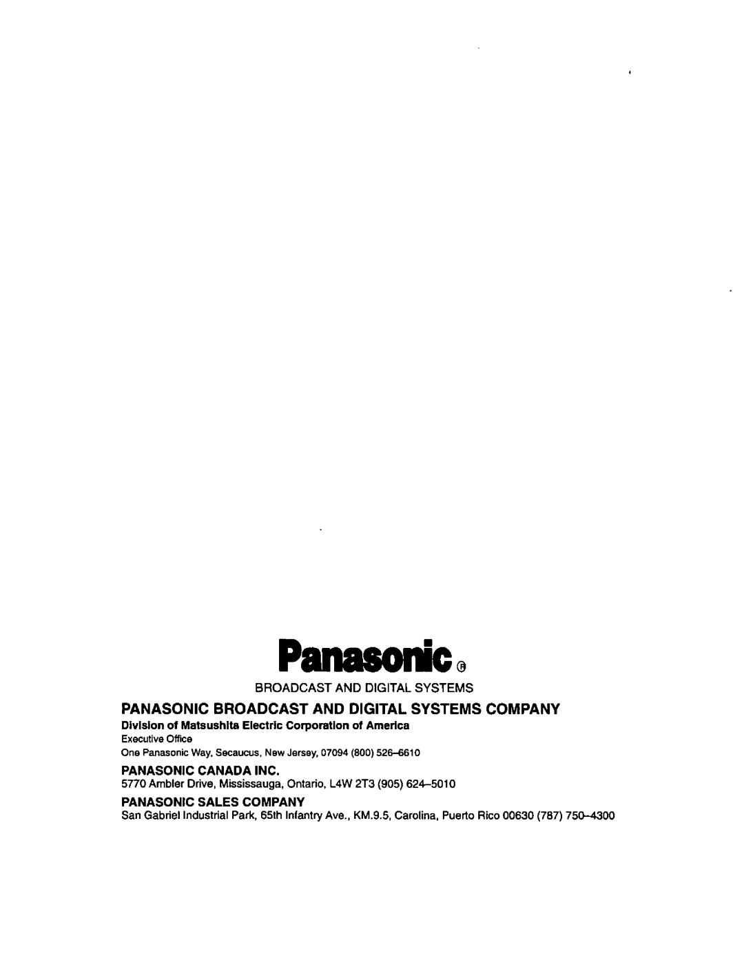 Panasonic CT-3696VY-1 manual 