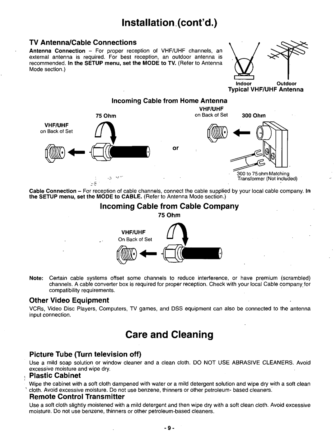 Panasonic CT-36DV60 manual 