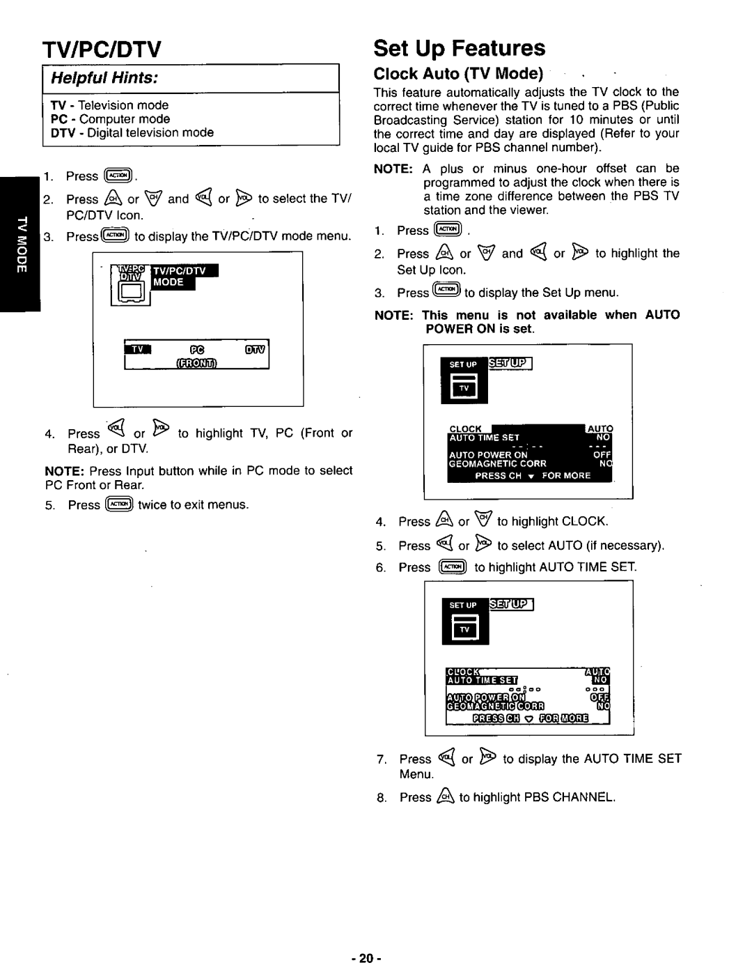 Panasonic CT-36DV60 manual 