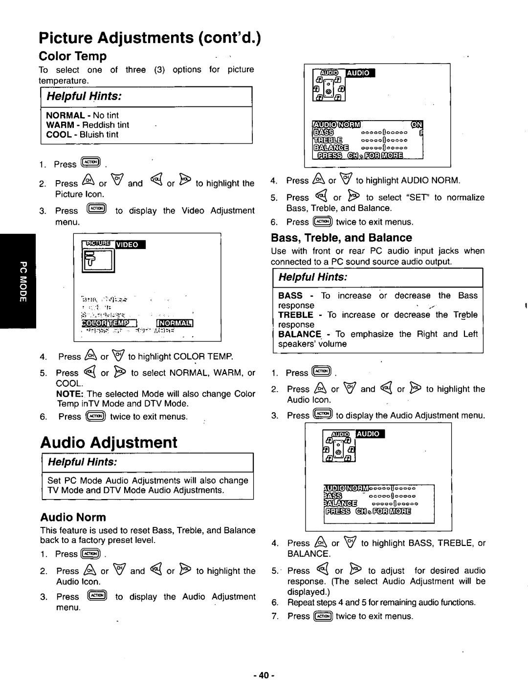 Panasonic CT-36DV60 manual 