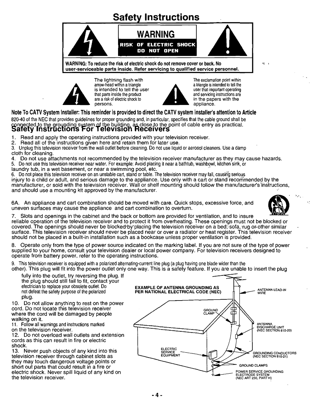 Panasonic CT-36DV60 manual 