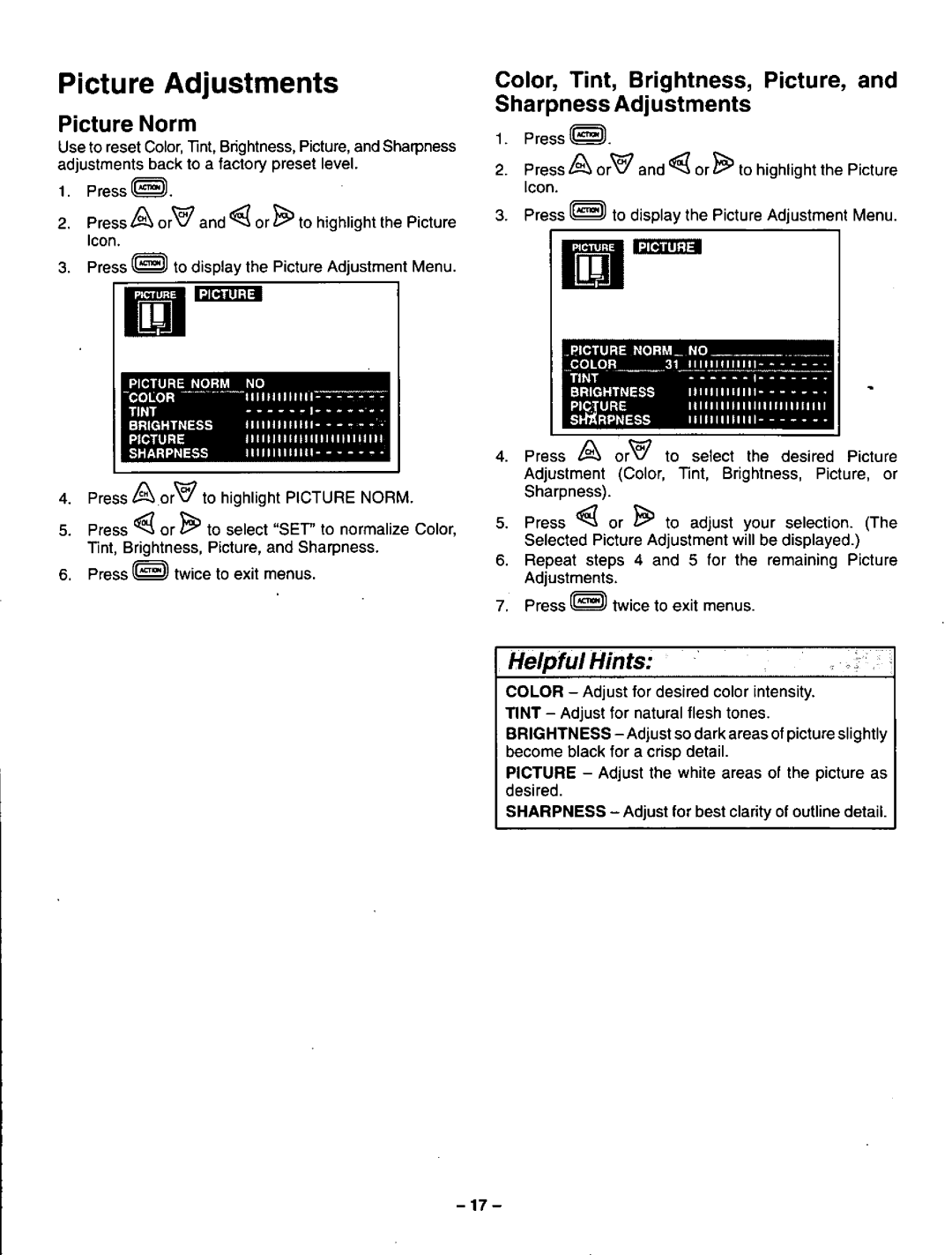 Panasonic CT-27G32U, CT-36G32U, CT-32G32U manual 