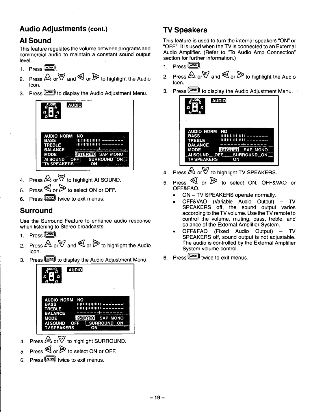 Panasonic CT-36G32U, CT-32G32U, CT-27G32U manual 