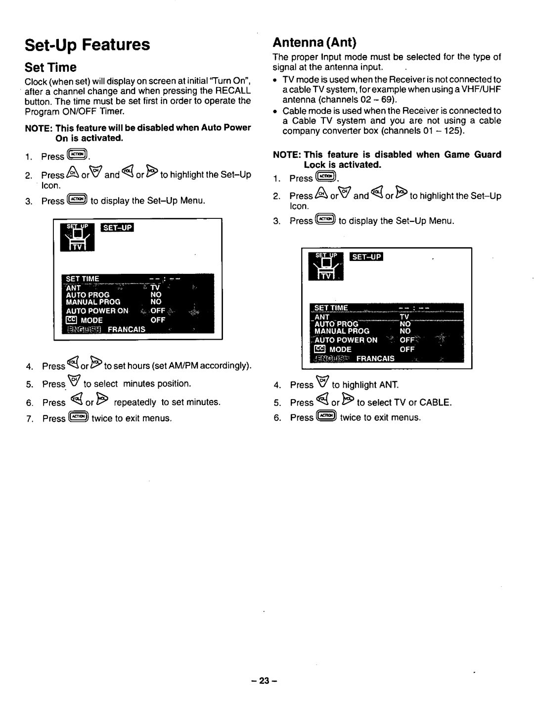 Panasonic CT-27G32U, CT-36G32U, CT-32G32U manual 