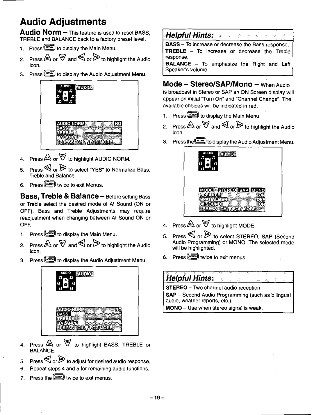 Panasonic CT-36SF24 manual 