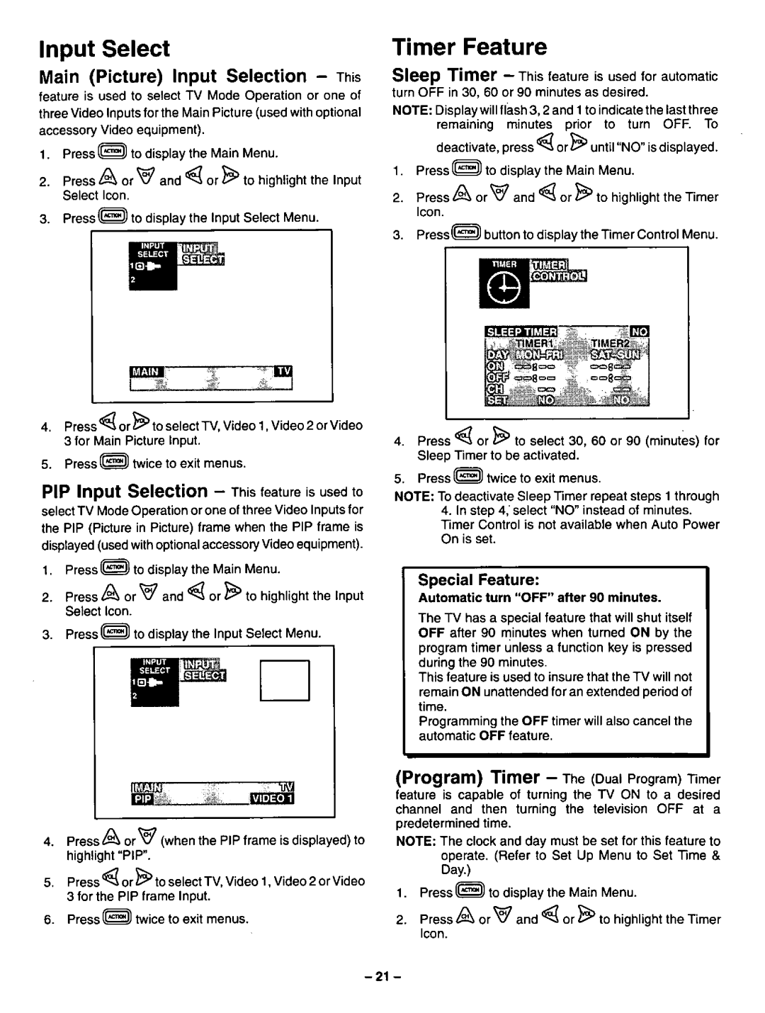 Panasonic CT-36SF24 manual 