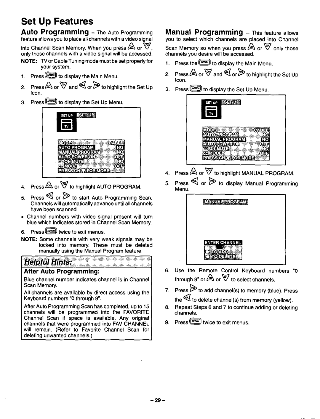 Panasonic CT-36SF24 manual 