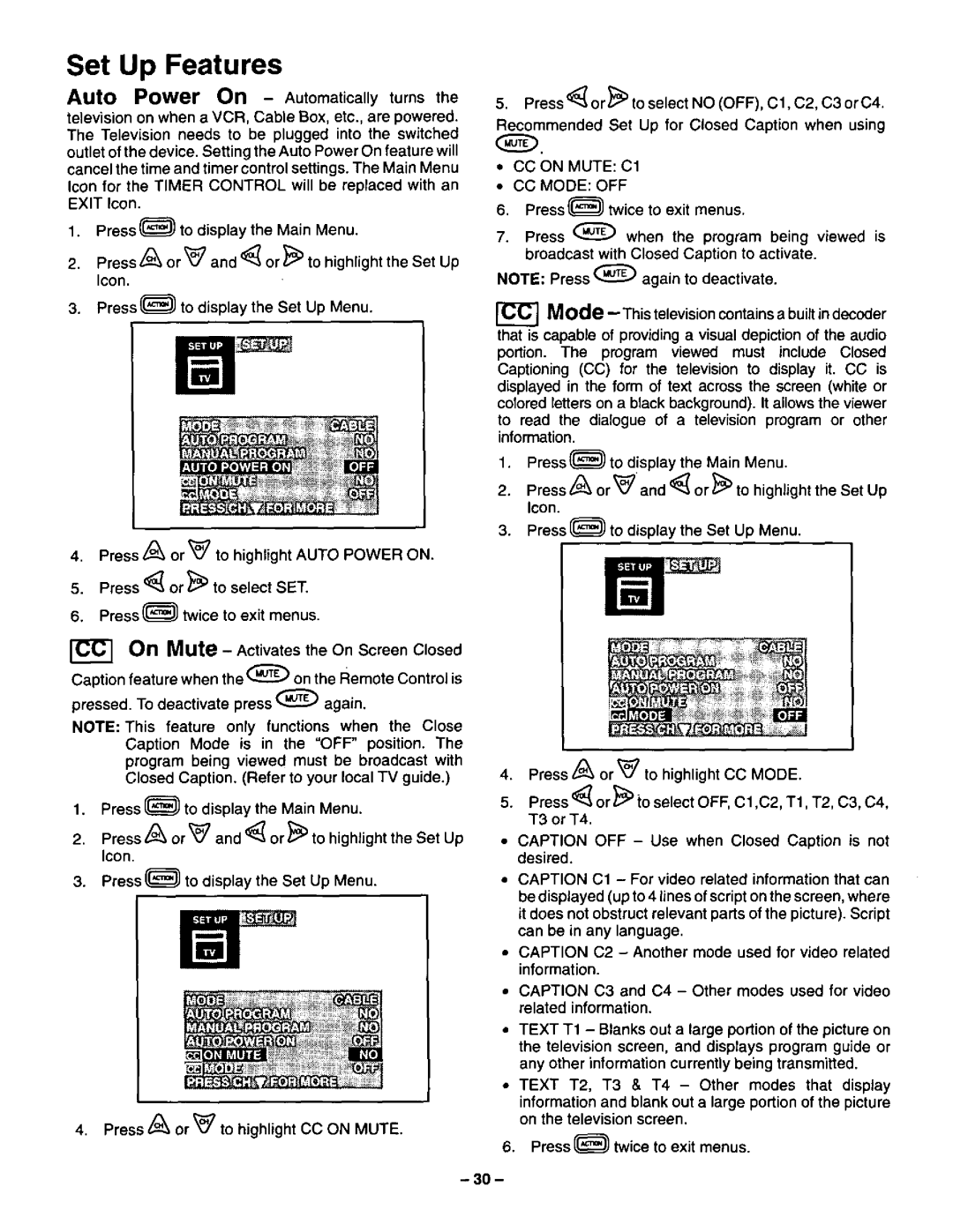 Panasonic CT-36SF24 manual 