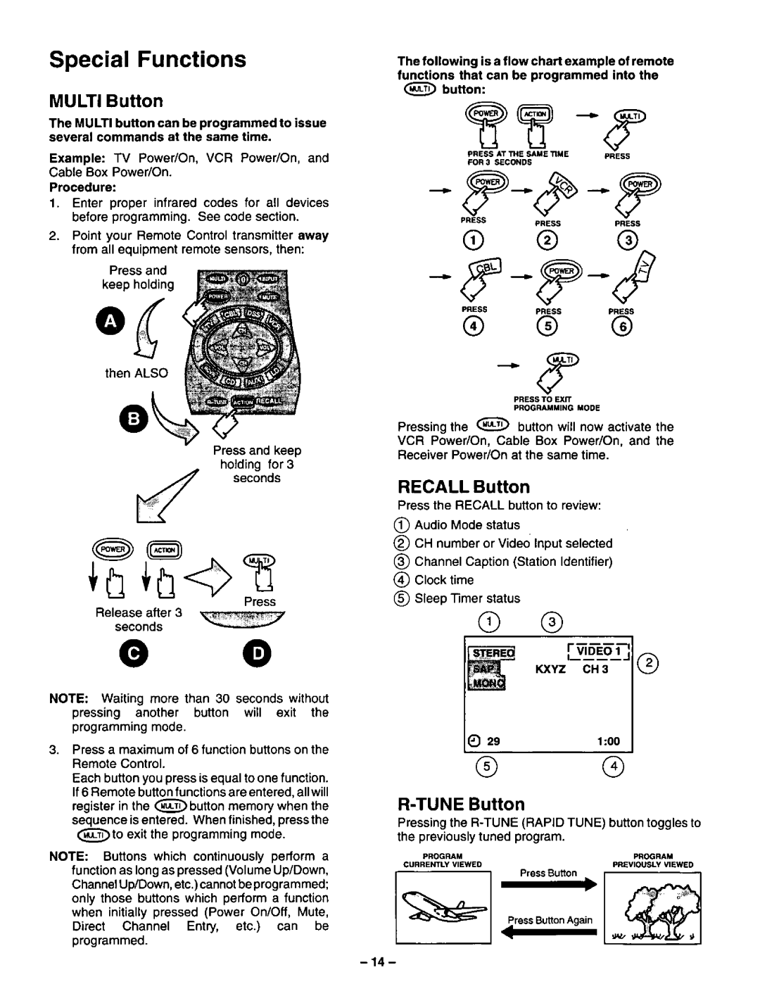 Panasonic CT-36VG50 manual 