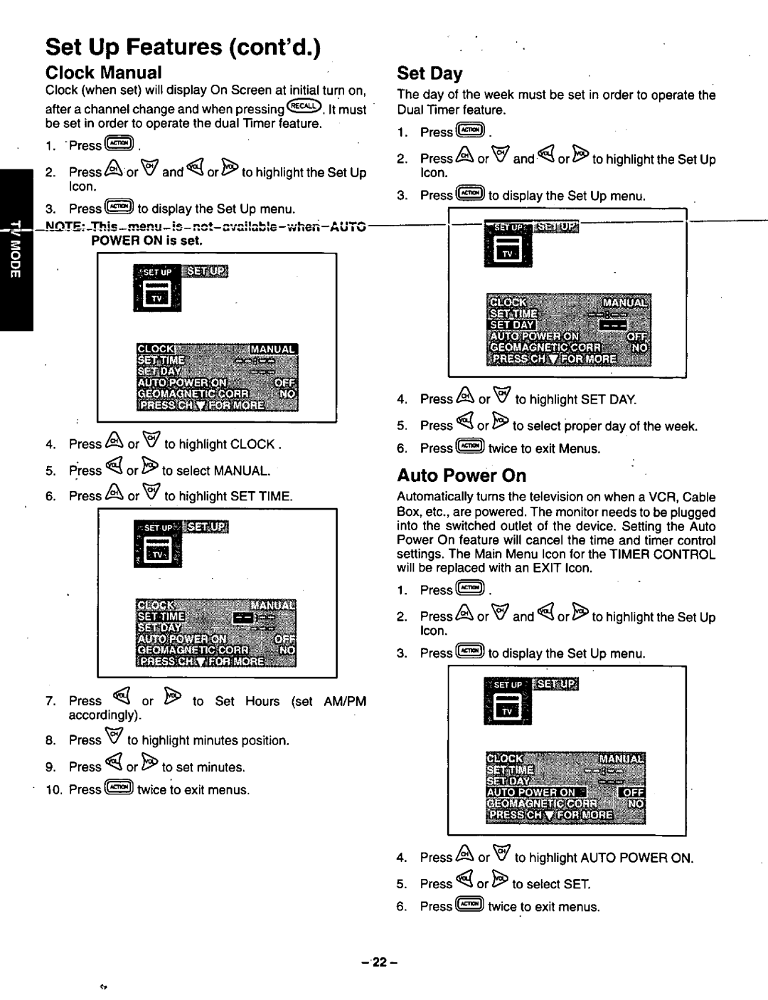 Panasonic CT-36VG50 manual 