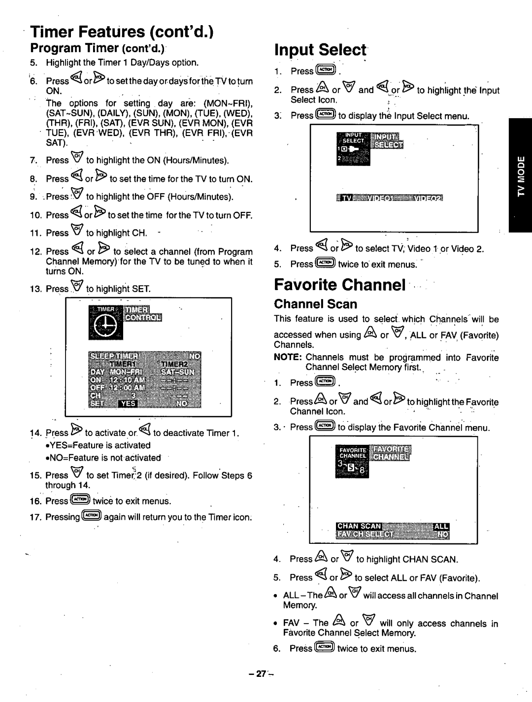 Panasonic CT-36VG50 manual 